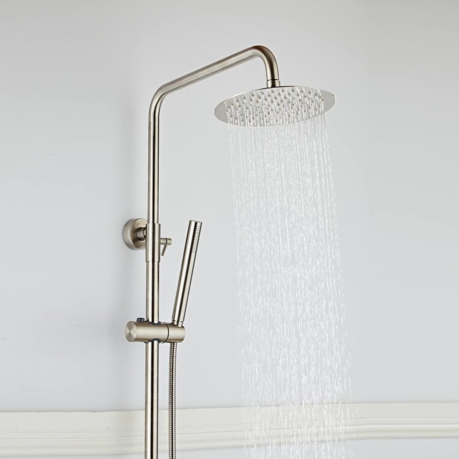 Regendouche BWS Exclusive 20cm met Staafhanddouche 304 RVS