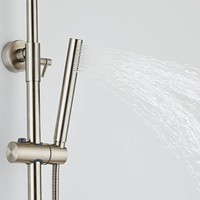 Regendouche BWS Exclusive 20cm met Staafhanddouche 304 RVS