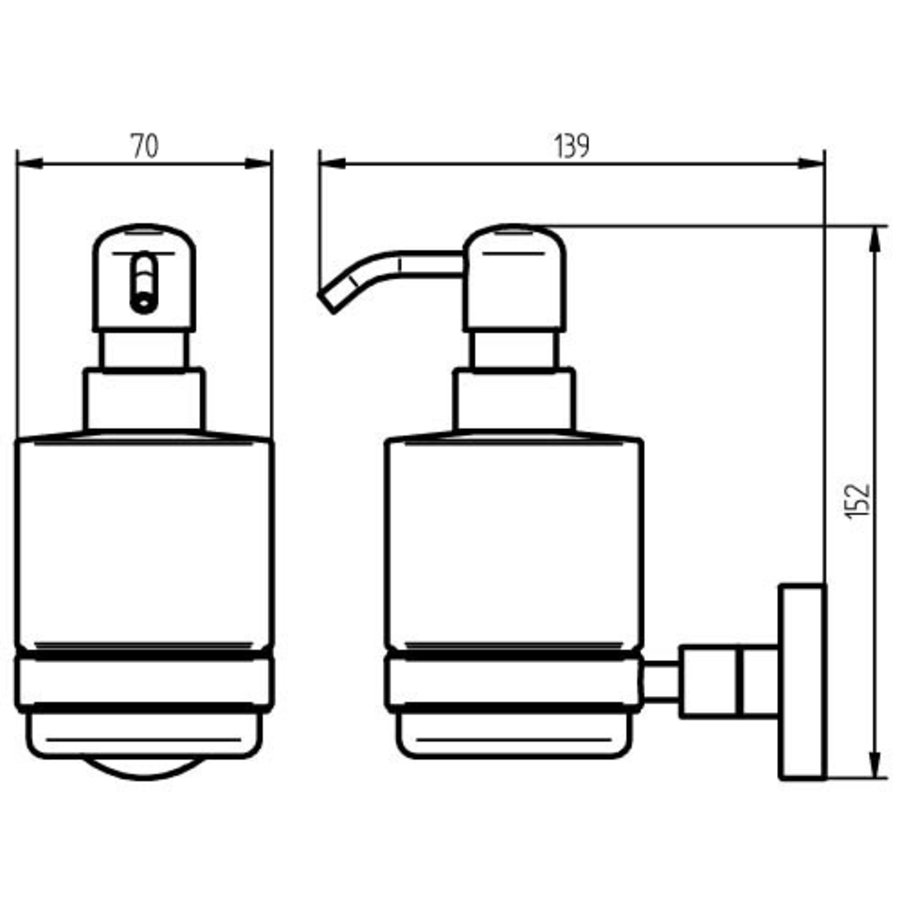 Zeepdispenser Haceka Kosmos Chroom