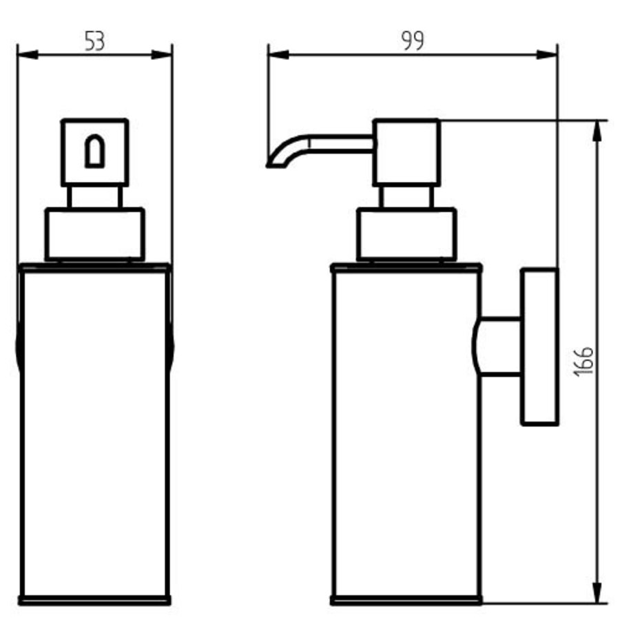 Zeepdispenser Haceka Kosmos Metaal Chroom