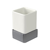 Haceka Bekerhouder Haceka Aline Grey 7,4x11,4 cm Keramiek Mat Grijs