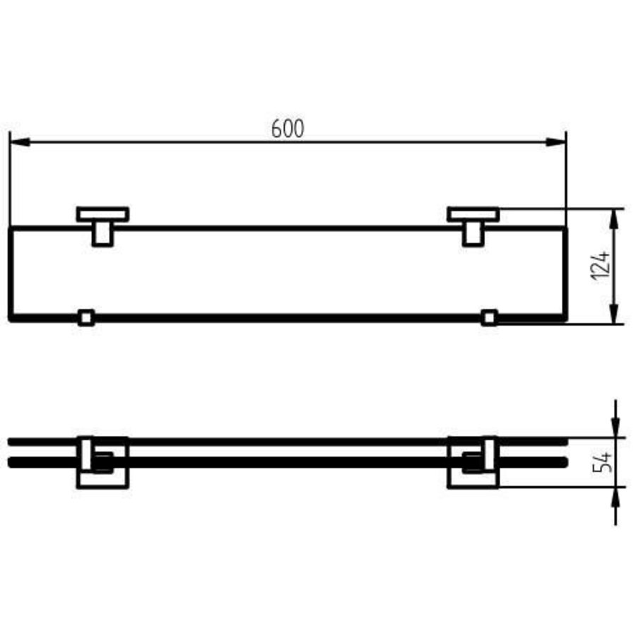 Planchet Haceka Mezzo Chroom Glas