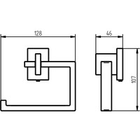 Toiletrolhouder Haceka Edge Chroom