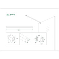 Stabilisatiestang Wiesbaden 120 cm Mat Wit