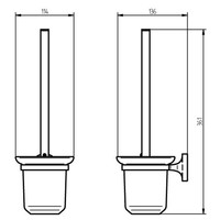 Toiletborstelset Haceka Aspen Chroom