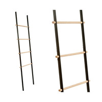 Handdoekladder Cipi Scala 49x170x3 cm Metaal Zwart