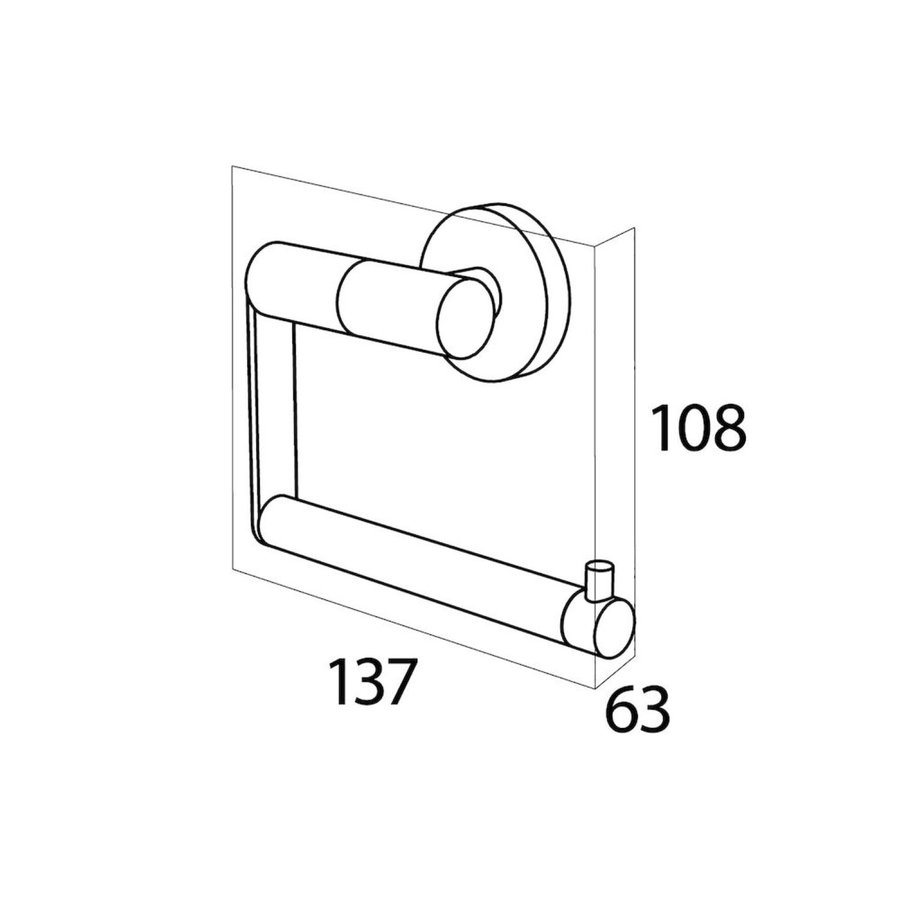 Toiletrolhouder Tiger Boston RVS Glans