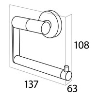 Toiletrolhouder Tiger Boston RVS