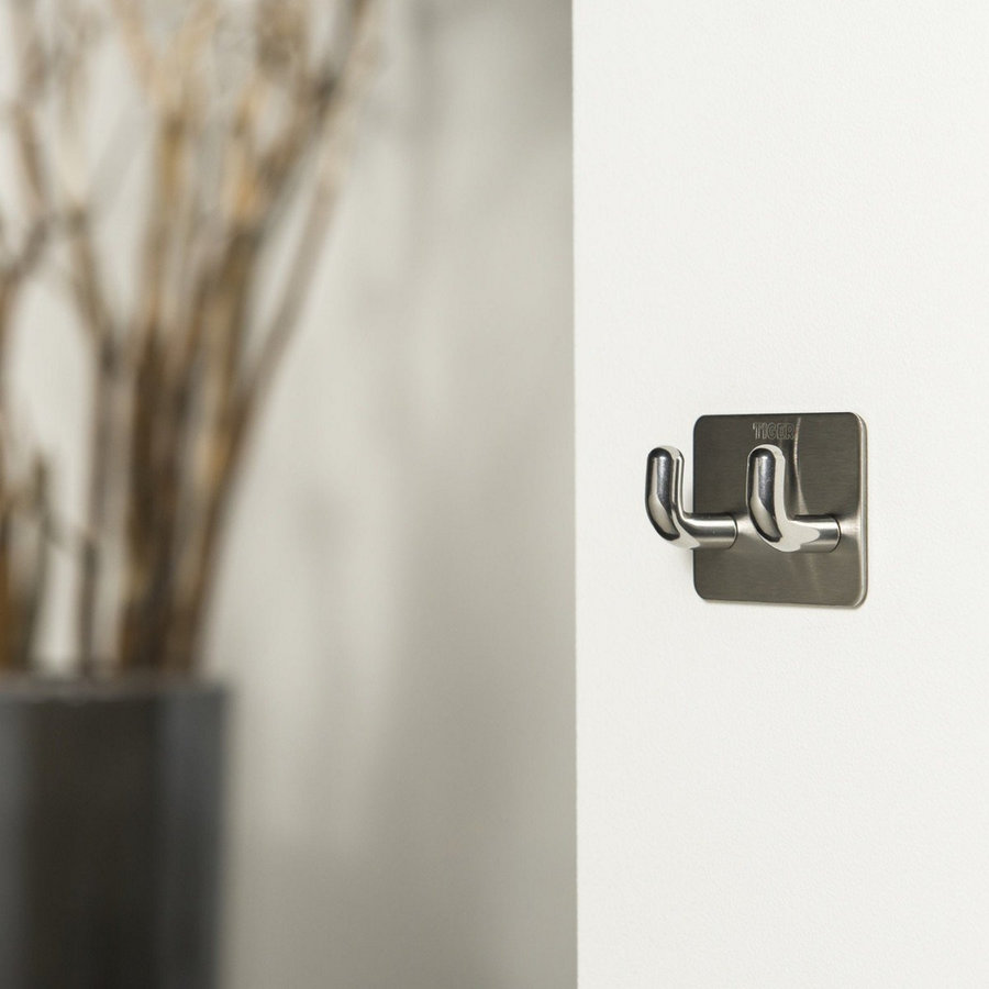 Dubbele Haak Tiger Pinky Metaal RVS