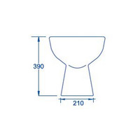 Vrijstaande Toiletpot Van Marcke ISIFIX Muuraansluiting (H(PK) 18 cm Wit