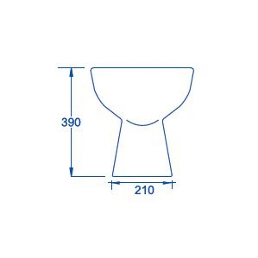 Vrijstaande Toiletpot Van Marcke ISIFIX Muuraansluiting (H(PK) 18 cm Wit