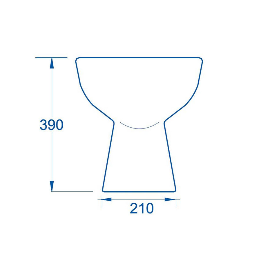 Vrijstaande Toiletpot Van Marcke ISIFIX Vloeraansluiting (H(PK) 21.5 cm Wit