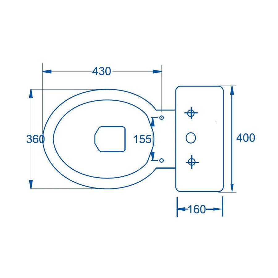 Vrijstaande Toiletpot Van Marcke ISIFIX Vloeraansluiting (H(PK) 21.5 cm Wit
