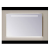 Sanicare Spiegel Sanicare Q-mirrors 60 x 60 cm Warm White LED Ambi Licht Onder PP Geslepen