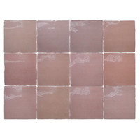 Wandtegel Rajoles Tesanal Rosa Brillo 13x13 cm (prijs per m2)