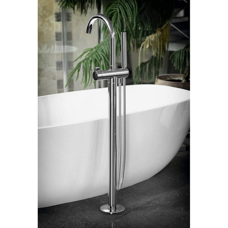 Vrijstaande Badmengkraan Sapho Rhapsody 107.7 cm met Handdouche Chroom