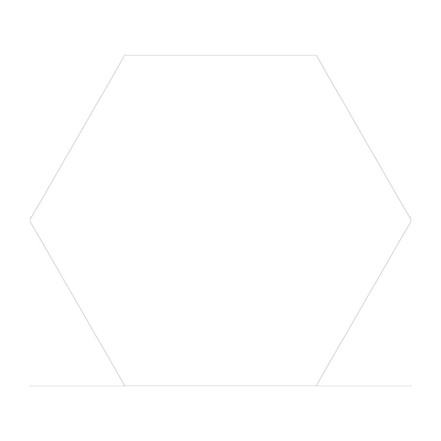 Hexagon Vloertegel Azulejo Monolo Blanco 22.5x25.9 cm (doosinhoud 0.88 m2) (prijs per m2)