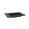 Sanilux Wastafel Sanilux Quartz Classic 80x47x3 cm Keramiek Mat Zwart (0 kraangaten)