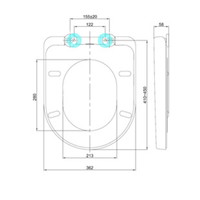 Toiletbril Plieger Plus-Compact Quick Release Wit