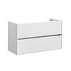 Sanilux Wastafelonderkast Sanilux Compact Greeploos Soft Close 100x38x56 Hoogglans Wit