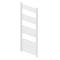 Designradiator Boss & Wessing Vertico Multirail 120x50 cm Wit Zij-Onderaansluiting