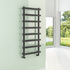 BWS Designradiator Boss & Wessing Tubi Handdoekrek 115x50 cm Zij-Onderaansluiting Mat Antraciet