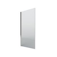 Douchewand Plieger Panorama 6mm 50x200cm Exclusief Muursteun Chroom/Helder