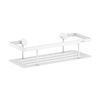 Smedbo Smedbo Douchekorf Design Met Bodemplaat 25x10.3x6 cm Messing Mat Wit