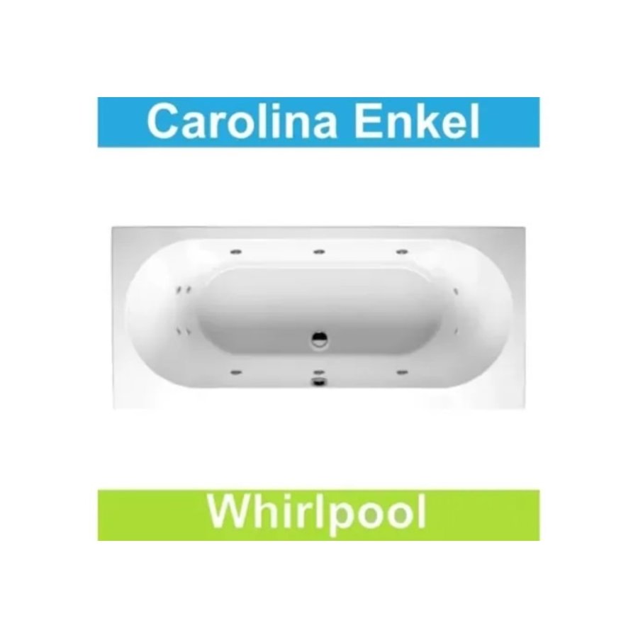 Ligbad Riho Carolina 190 x 80 cm Whirlpool Enkel systeem