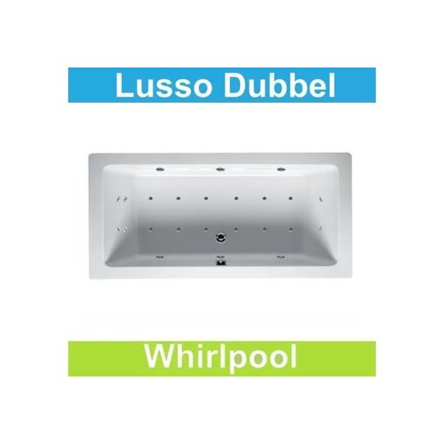 Ligbad Riho Lusso 200 x 90 cm Whirlpool Dubbel systeem 