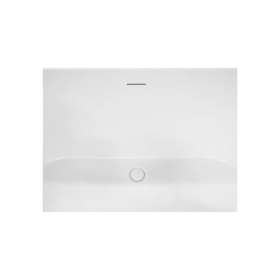 Vrijstaande Whirlpool Libero 178x80x58.5 cm Luchtsysteem Mat Wit (afvoer optioneel)