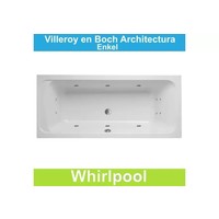 Ligbad Villeroy & Boch Architectura 190x90 cm Balboa Whirlpool systeem Enkel