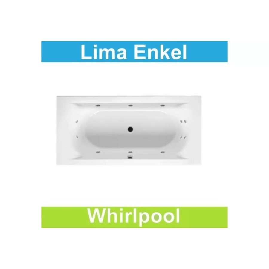 Ligbad Riho Lima 200x90 cm Whirlpool Enkel systeem