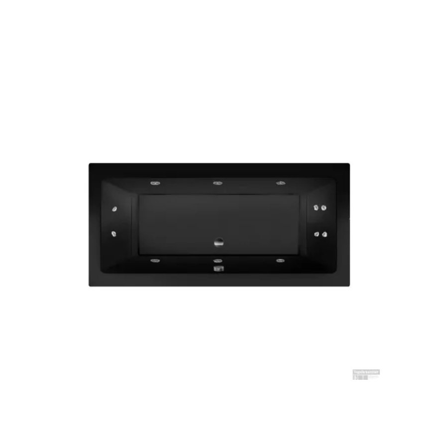 Whirlpool Xenz Society Ebony 190x90x50 cm Enkel systeem Mat Zwart