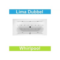 Ligbad Riho Lima 190 x 90 cm Whirlpool Dubbel systeem
