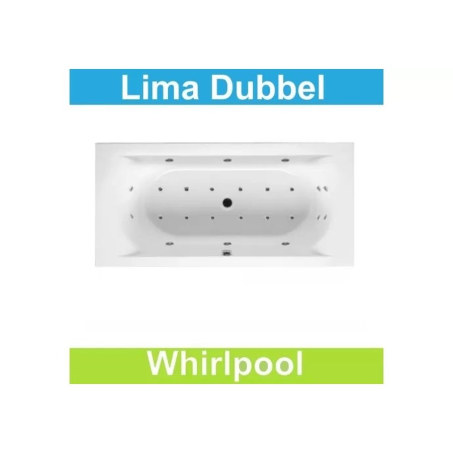 Ligbad Riho Lima 190 x 90 cm Whirlpool Dubbel systeem