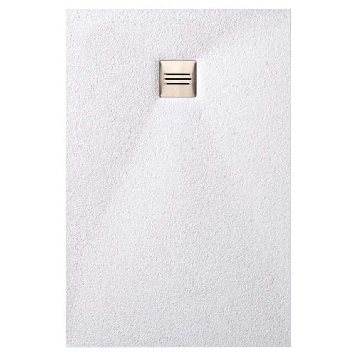 Douchebak Slab Standaard Stone 2 Wit 90x120 cm 