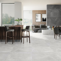 Vloertegel Mood Stone 60x120 cm White Prijs Per Meter (Doosinhoud 1,43m2)