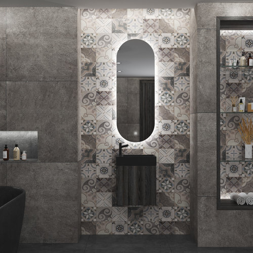 Badkamerspiegel BWS Riono 40x100cm Verticaal LED 