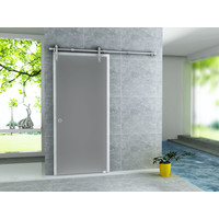 Schuifdeur Aqua Splash Colorato 102x205 cm Melkglas Chroom Profiel