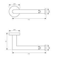 Toiletrolhouder Brauer Brushed Wandmontage met PVD coating Geborsteld RVS