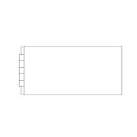 Douchepaneel Sapho tbv Extra Diepe Douchebak 90x36 cm Wit