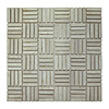 Stabigo Mozaiek Parquet 1x4.8 30x30 cm Marmer Cream Blokverband (Prijs per 0,99 M2)