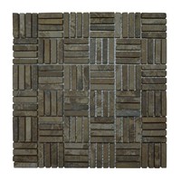 Mozaiek Parquet 1x4.8 30x30 cm Marmer Moccacino Blokverband (Prijs per 0,99 M2)