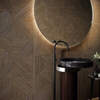 Wandtegel Colorker Tangram 31.6x100 cm Mat Walnut (prijs per m2)