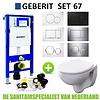 Geberit Up320 Toiletset 67 Geberit Econ Rimfree Met Zitting En Sigma Drukplaat