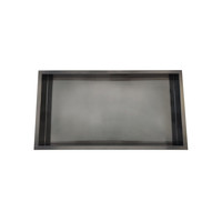 Inbouwnis AQS 30x60x10 cm RVS Black Chrome