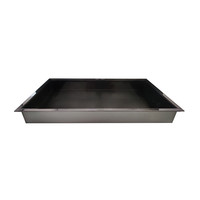 Inbouwnis AQS 30x60x10 cm RVS Black Chrome