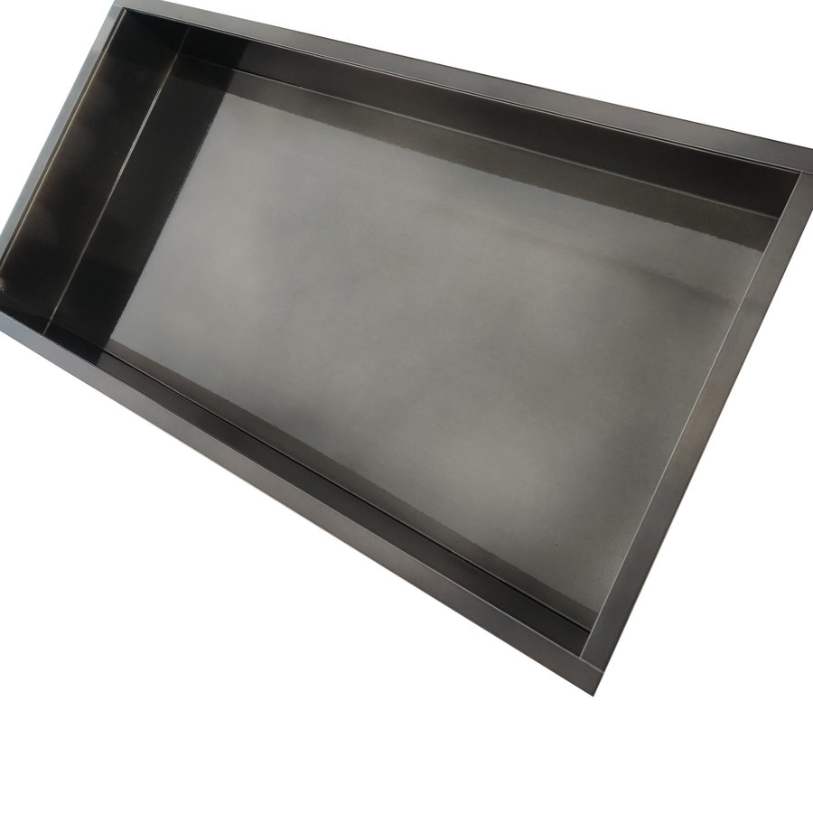 Inbouwnis AQS 30x60x10 cm RVS Black Chrome