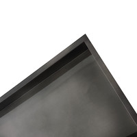 Inbouwnis AQS 30x60x10 cm RVS Black Chrome